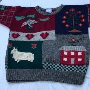 Dean’s of Scotland 100% Shetland Wool Sweater Size Small vintage